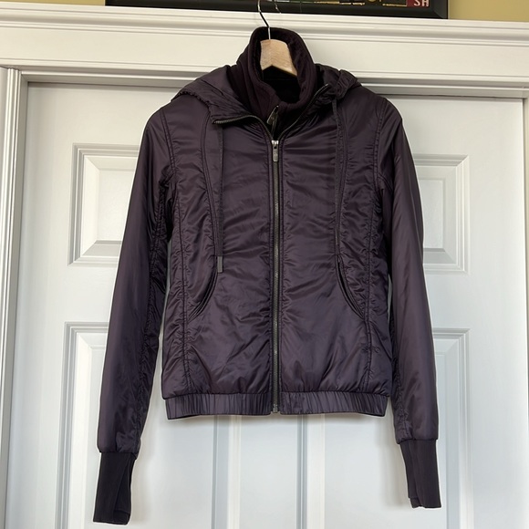 NWOT LULULEMON Scuba Hoodie *Glyde” Boysenberry sz 2 - Picture 5 of 7